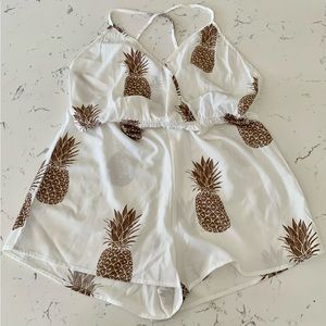 Pineapple Romper Shorts